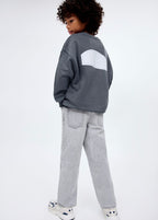 Sudadera Crew Gris Oscuro - Niño