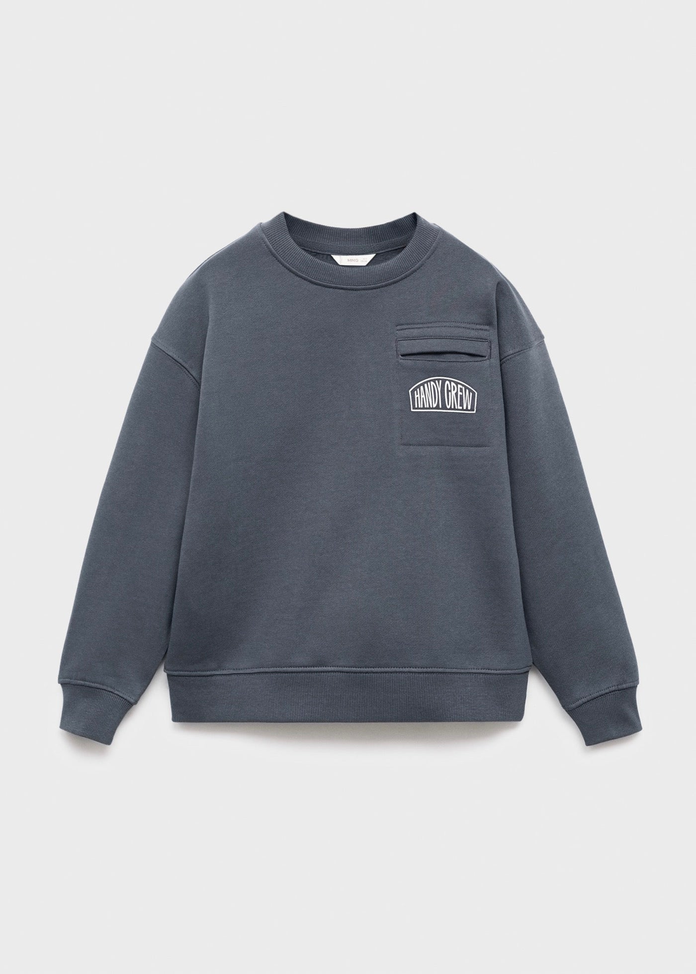 Sudadera Crew Gris Oscuro - Niño