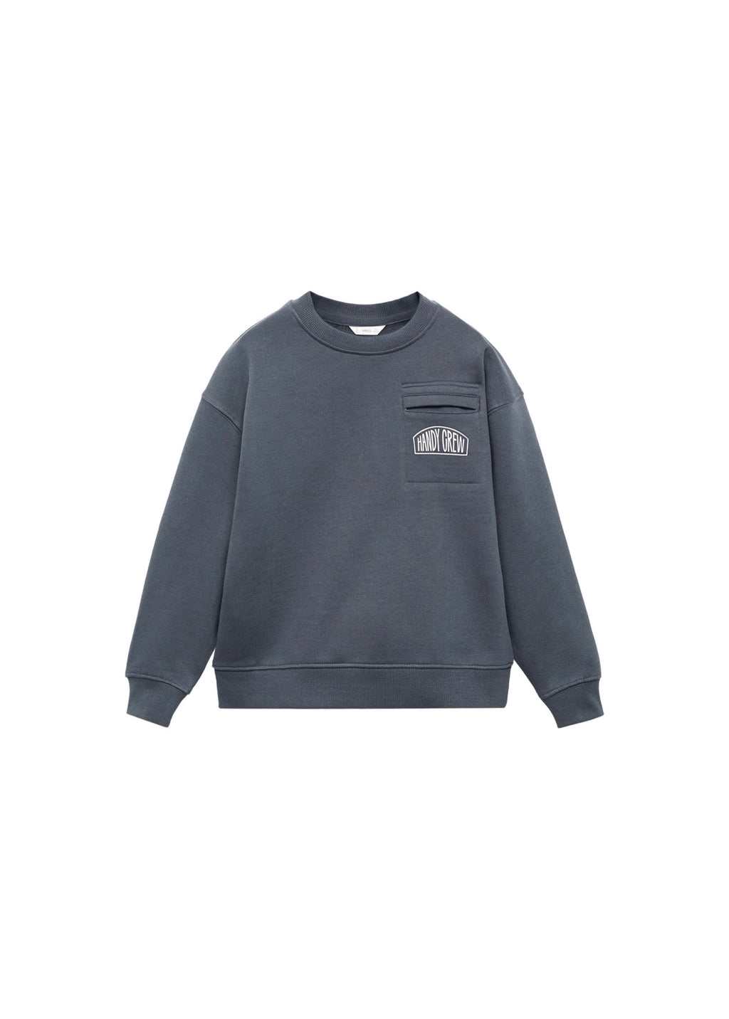 Sudadera Crew Gris Oscuro - Niño