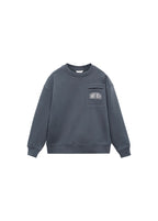 Sudadera Crew Gris Oscuro - Niño