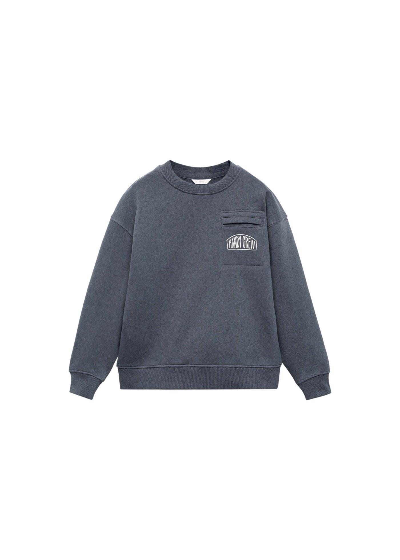 Sudadera Crew Gris Oscuro - Niño