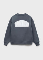 Sudadera Crew Gris Oscuro - Niño