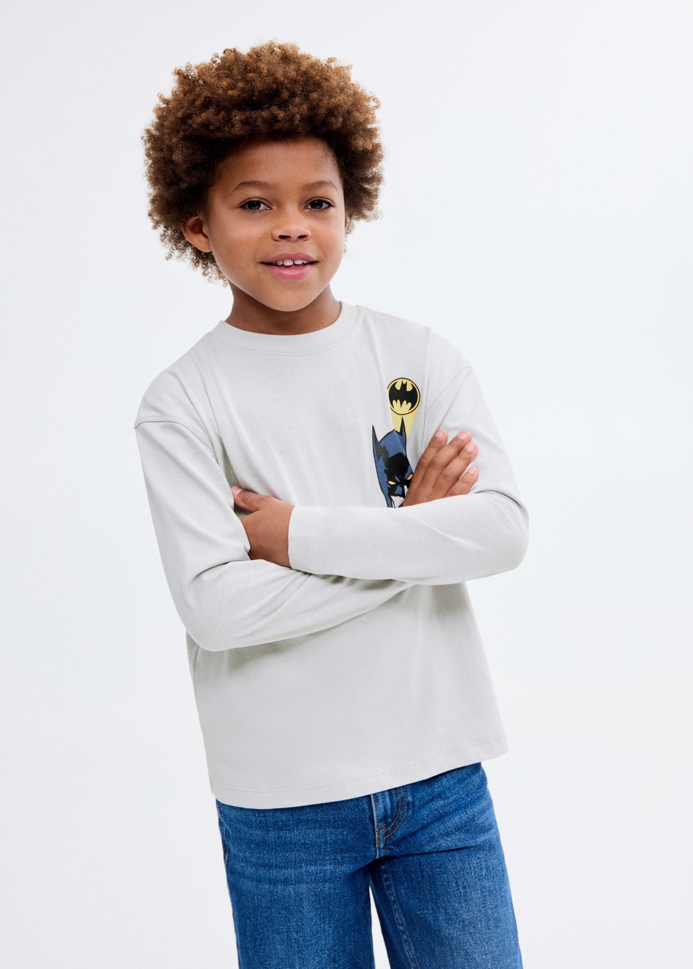 Camiseta Batlogo Gris Glaciar - Niño