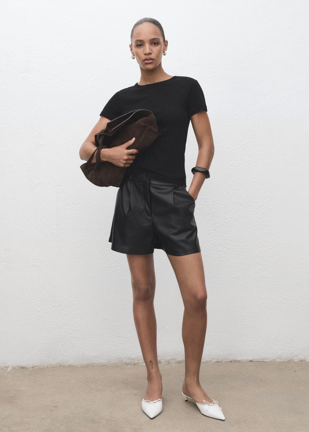 Short Pinces Similicuir