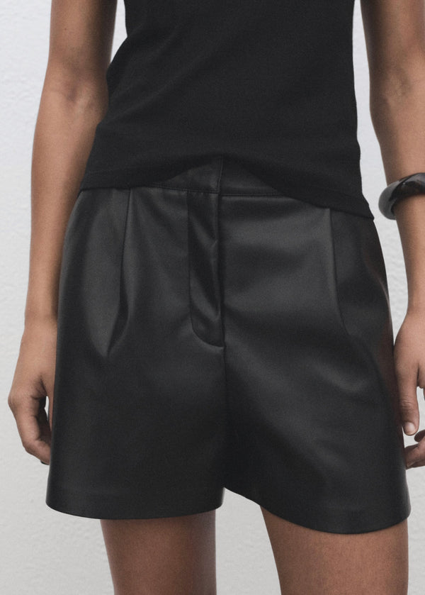 Short Pinces Similicuir
