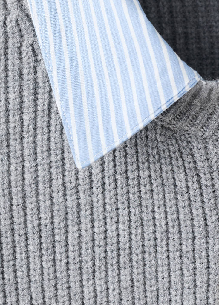 Cardigan Combiné Maille