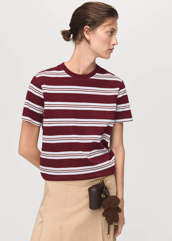 T-Shirt Manches Courtes Rayures
