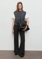 Gilet En Maille À Coutures