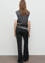 Gilet En Maille À Coutures