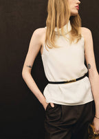 Blouse Col Drapé