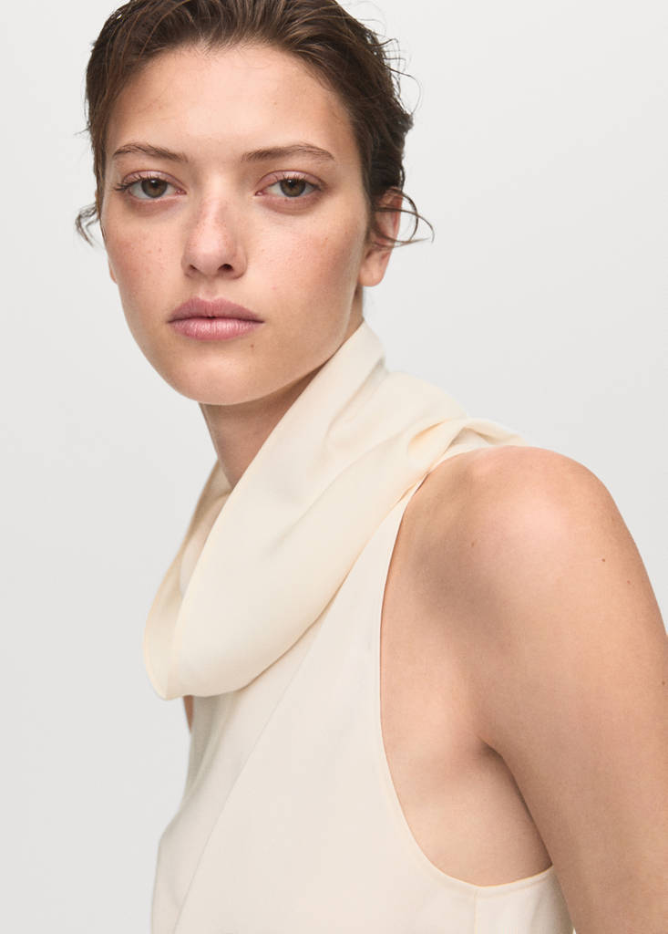 Blouse Col Drapé