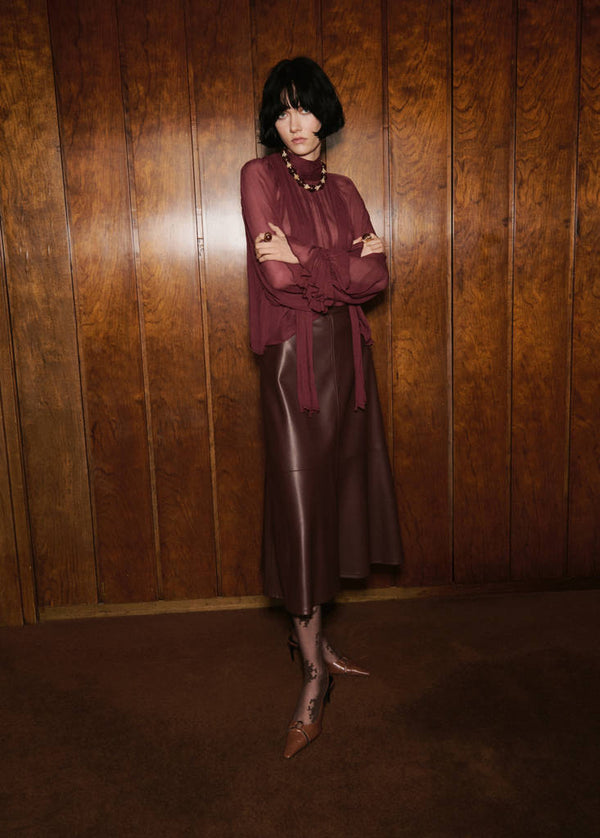 Blouse Semi-Transparente Foulard