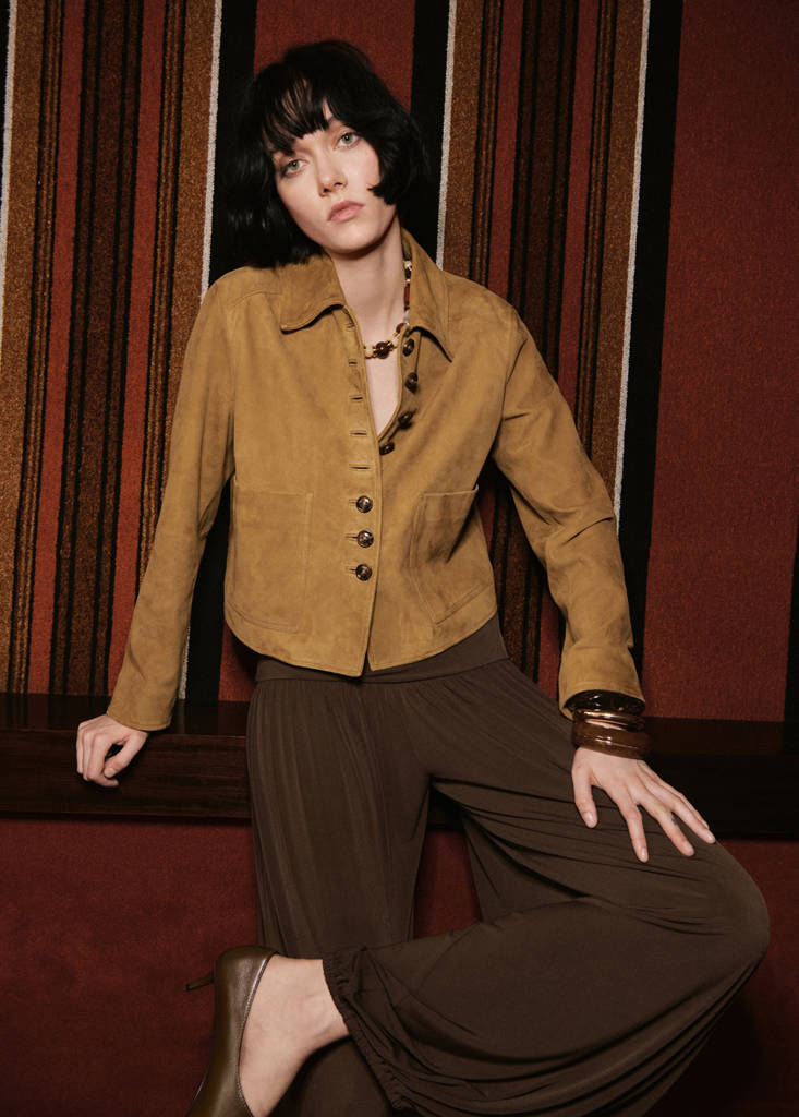 Veste Daim Boutons