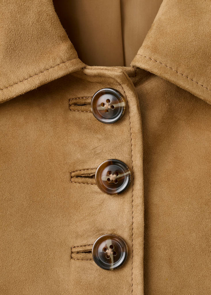 Veste Daim Boutons