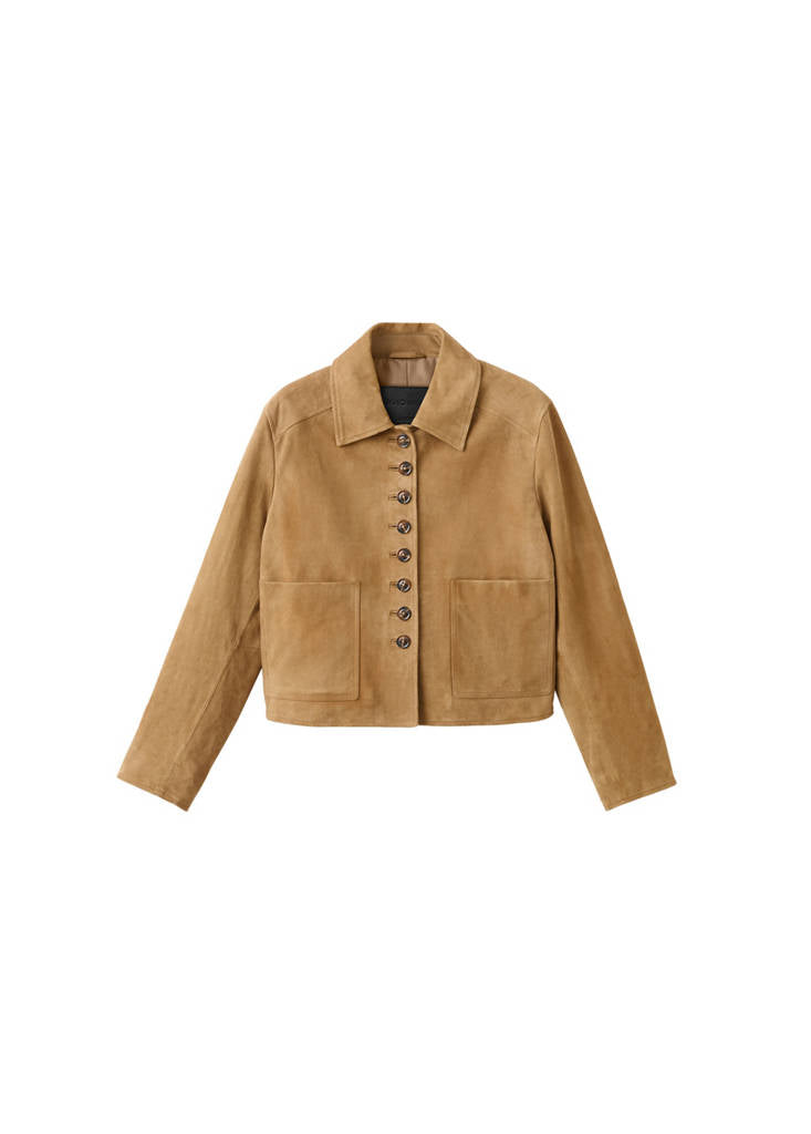 Veste Daim Boutons