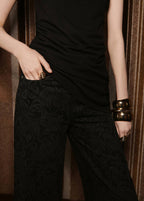 Jean Wide Leg Imprimé Cachemire