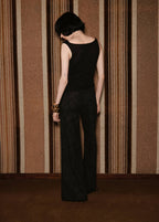 Jean Wide Leg Imprimé Cachemire