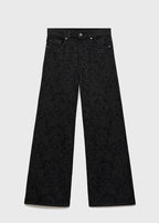 Jean Wide Leg Imprimé Cachemire