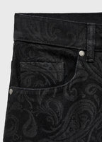 Jean Wide Leg Imprimé Cachemire