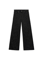 Jean Wide Leg Imprimé Cachemire