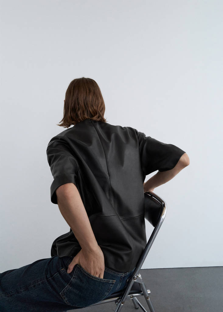 T-Shirt 100 % Cuir Oversize