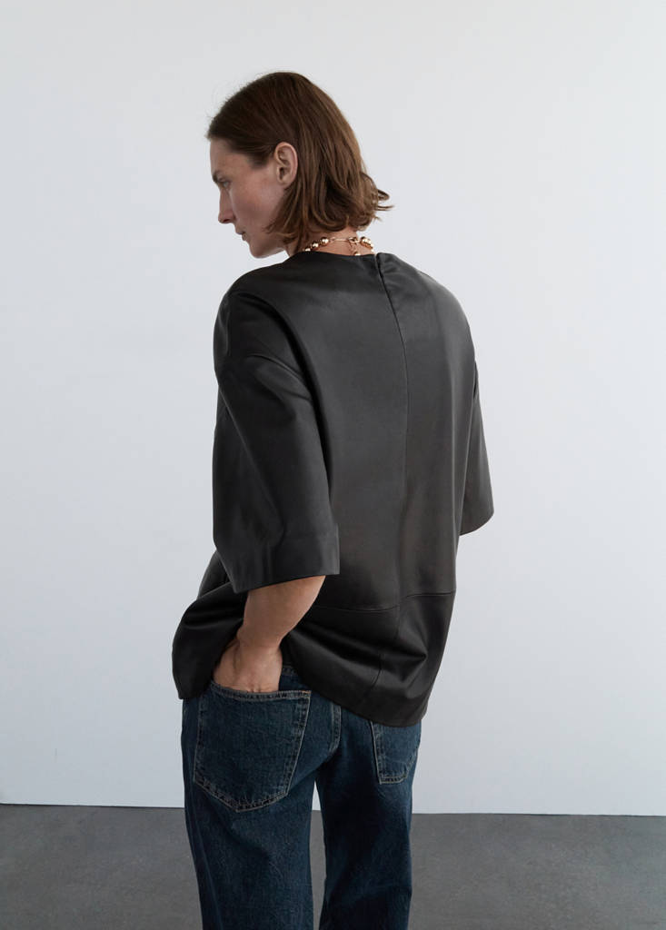 T-Shirt 100 % Cuir Oversize