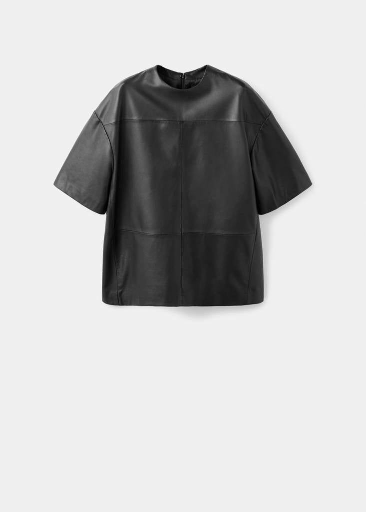 T-Shirt 100 % Cuir Oversize