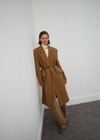 Manteau En Laine À Revers
