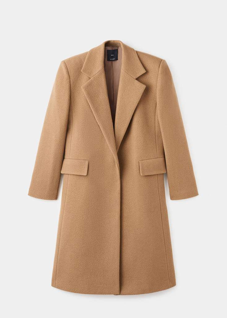 Manteau En Laine À Revers