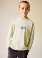 Camiseta Members Verde Pastel - Niño