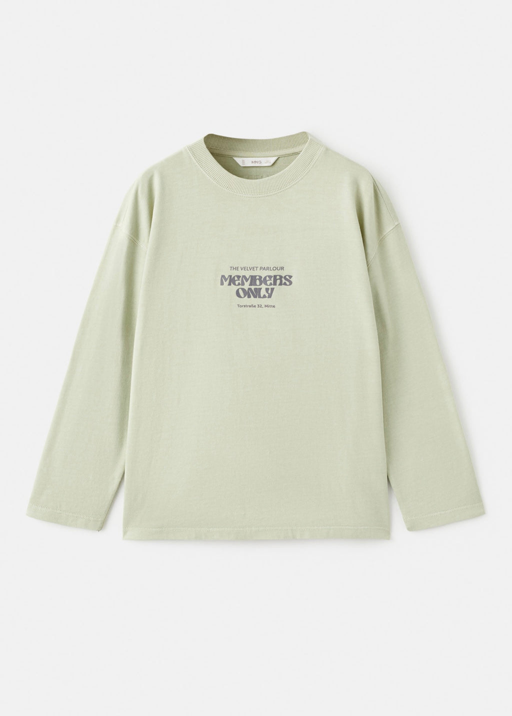Camiseta Members Verde Pastel - Niño