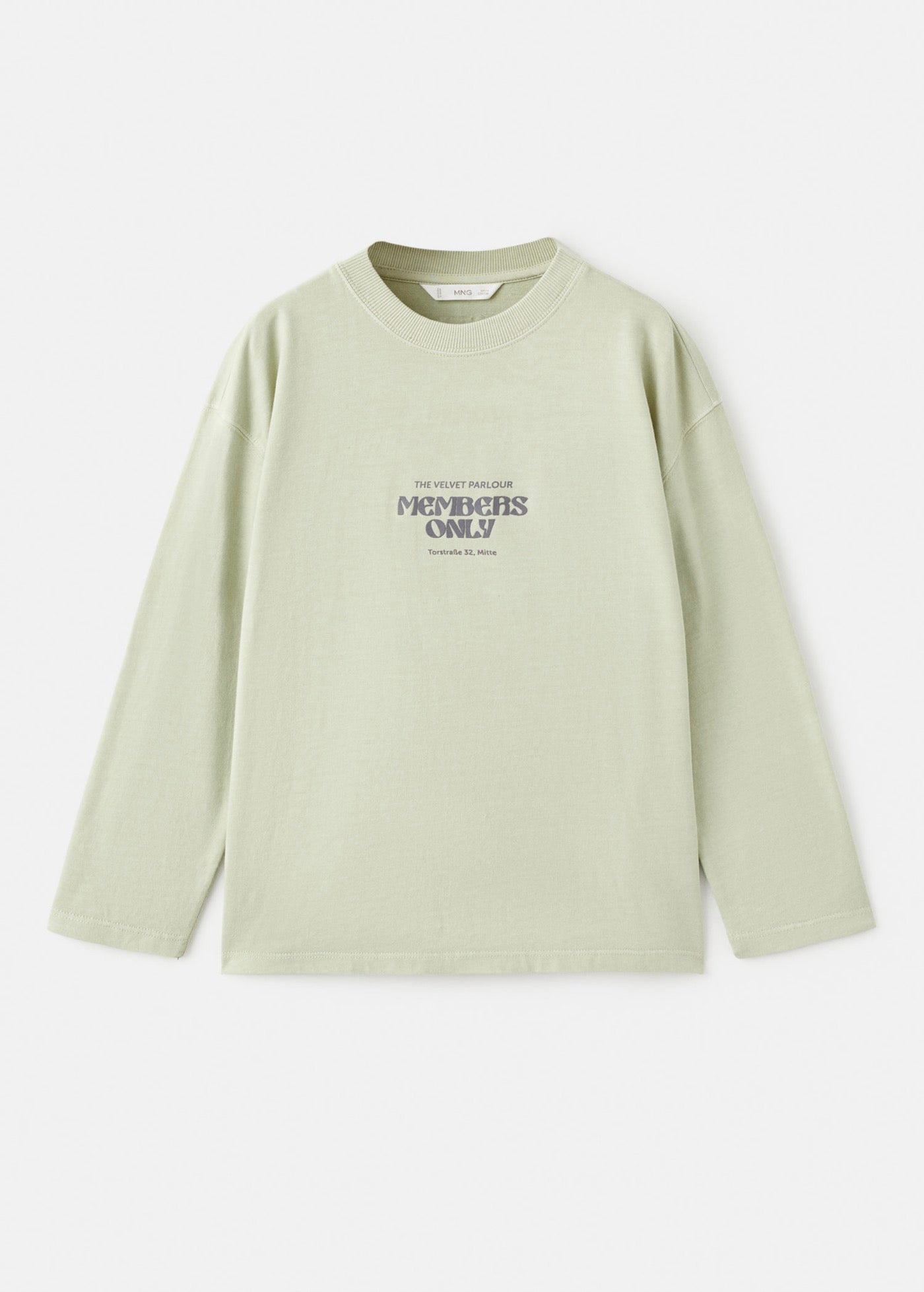 Camiseta Members Verde Pastel - Niño