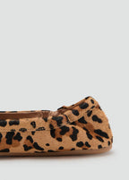 Mocassins Cuir Fausse Fourrure Léopard