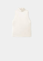 Blouse Satinée Col Roulé