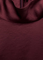 Blouse Satinée Col Roulé