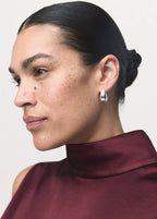 Blouse Satinée Col Roulé