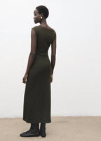 Robe En Maille Fine Avec Fronce Latérale