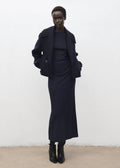 Robe En Maille Fine Avec Fronce Latérale