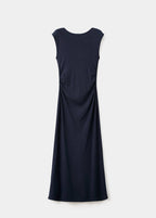 Robe En Maille Fine Avec Fronce Latérale