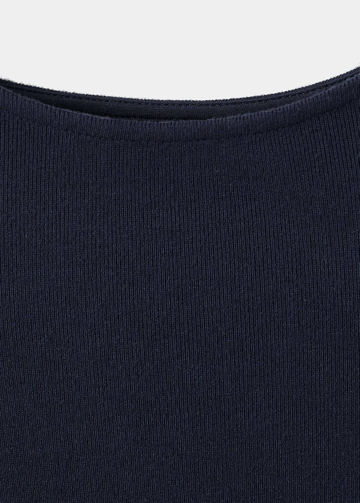 Robe En Maille Fine Avec Fronce Latérale