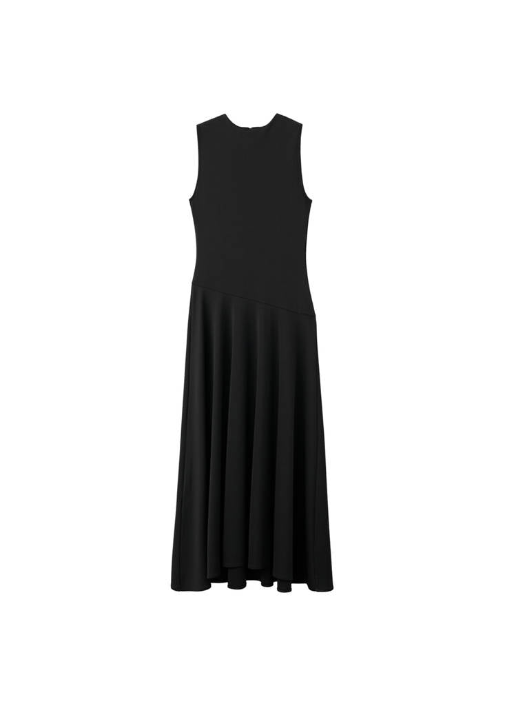 Robe Plissée Et Évasée