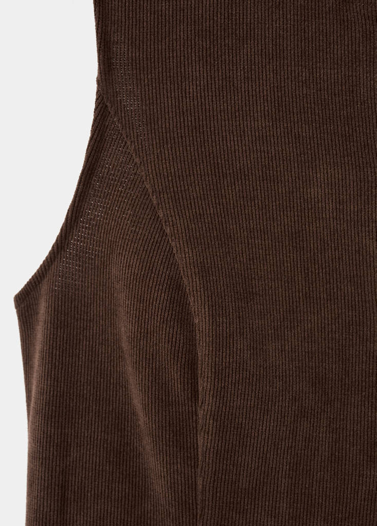 Gilet De Costume En Velours Côtelé