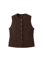 Gilet De Costume En Velours Côtelé