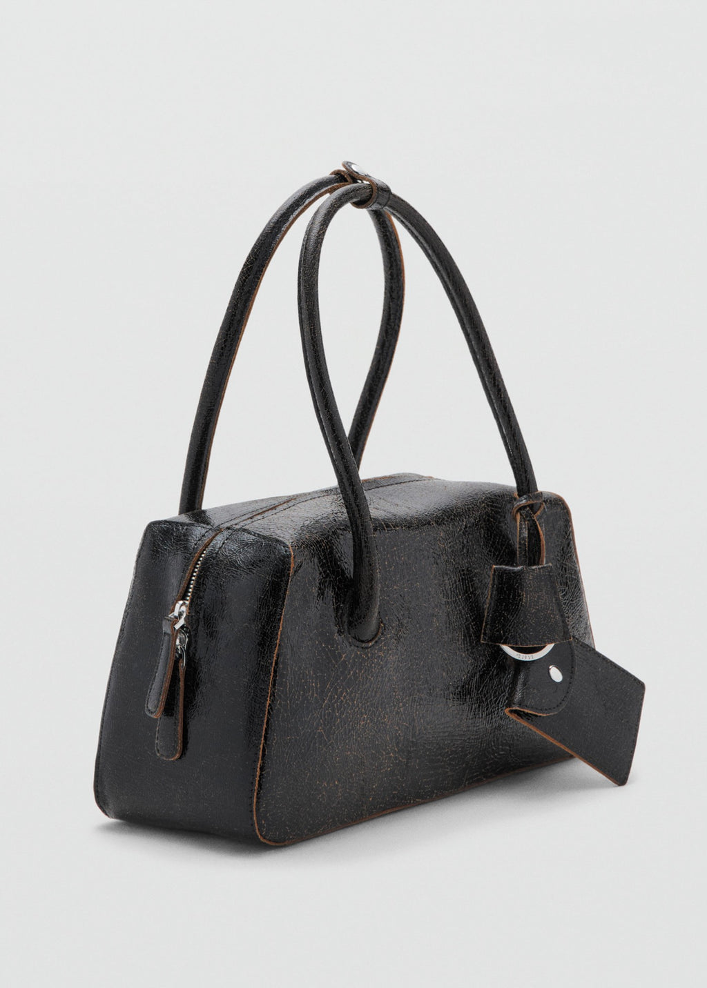 Sac Porté Épaule En Cuir Breloques
