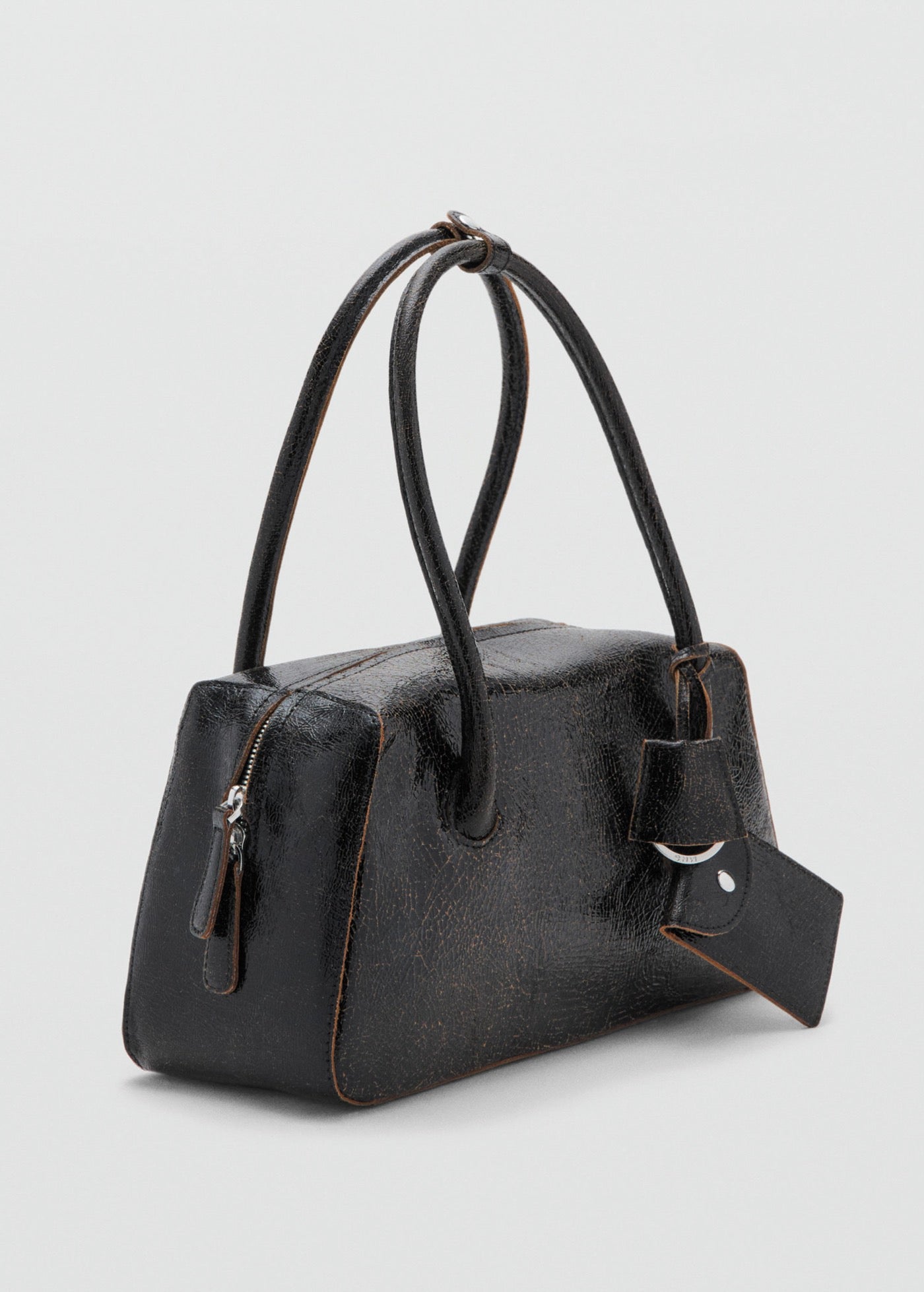 Sac Porté Épaule En Cuir Breloques