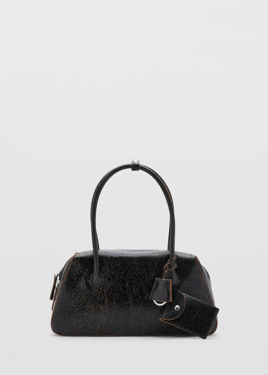 Sac Porté Épaule En Cuir Breloques