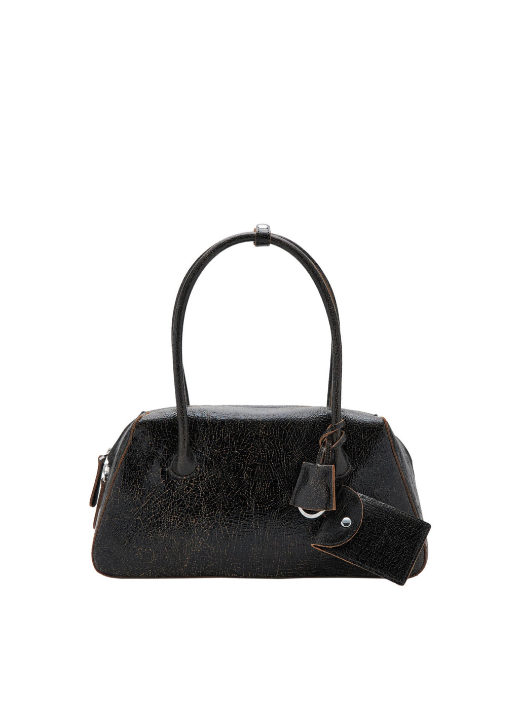 Sac Porté Épaule En Cuir Breloques