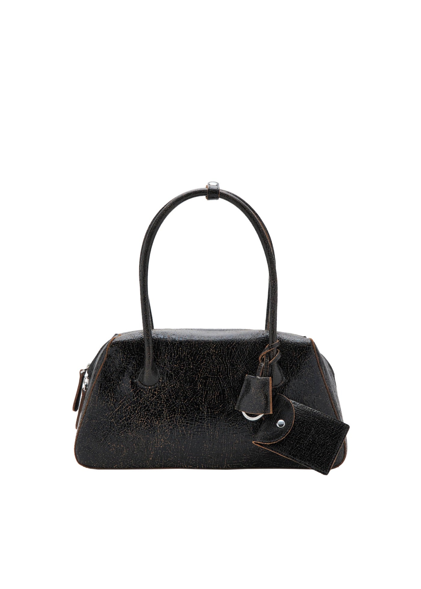 Sac Porté Épaule En Cuir Breloques