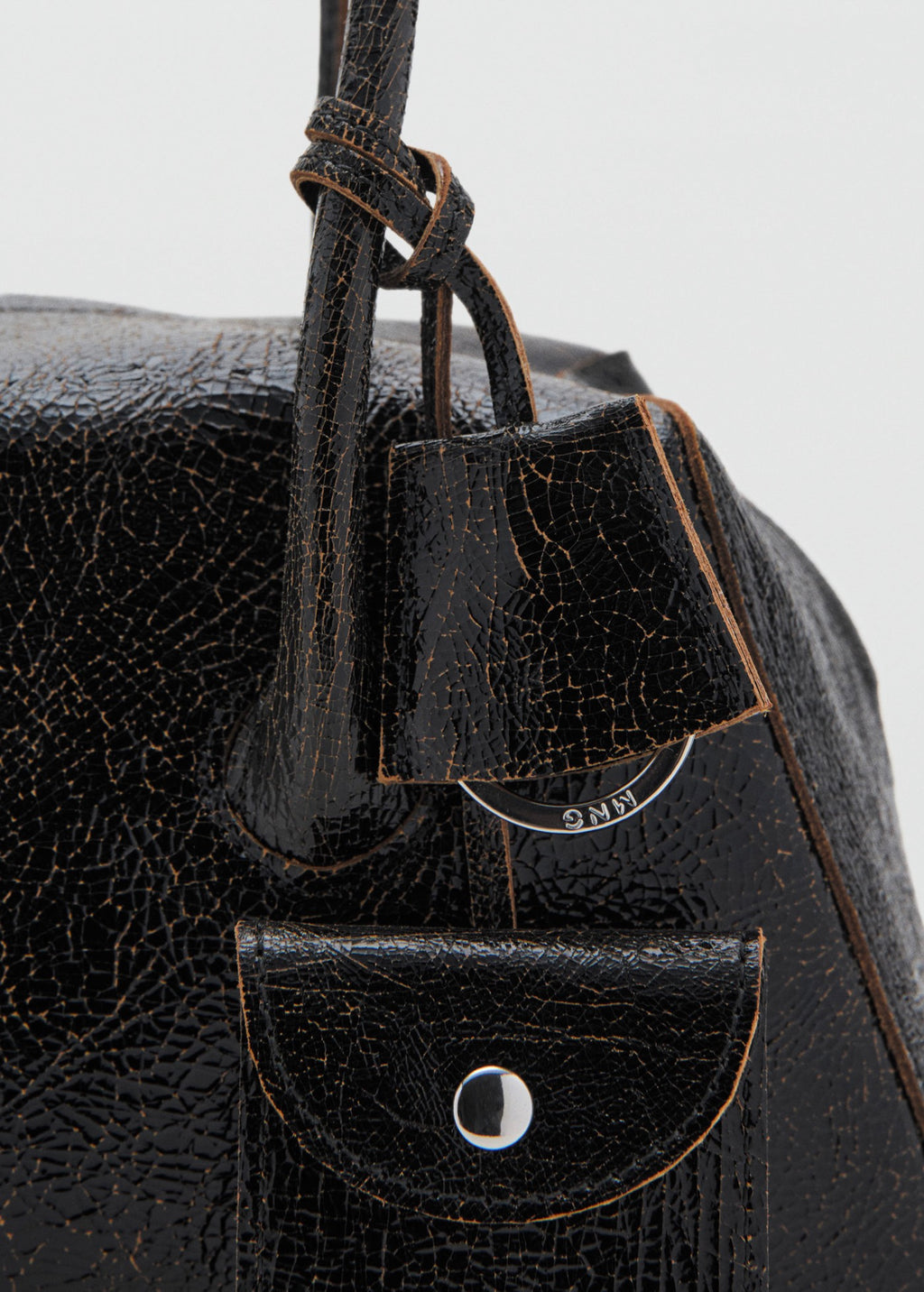 Sac Porté Épaule En Cuir Breloques