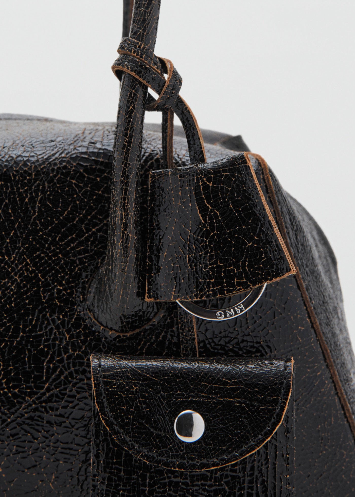 Sac Porté Épaule En Cuir Breloques